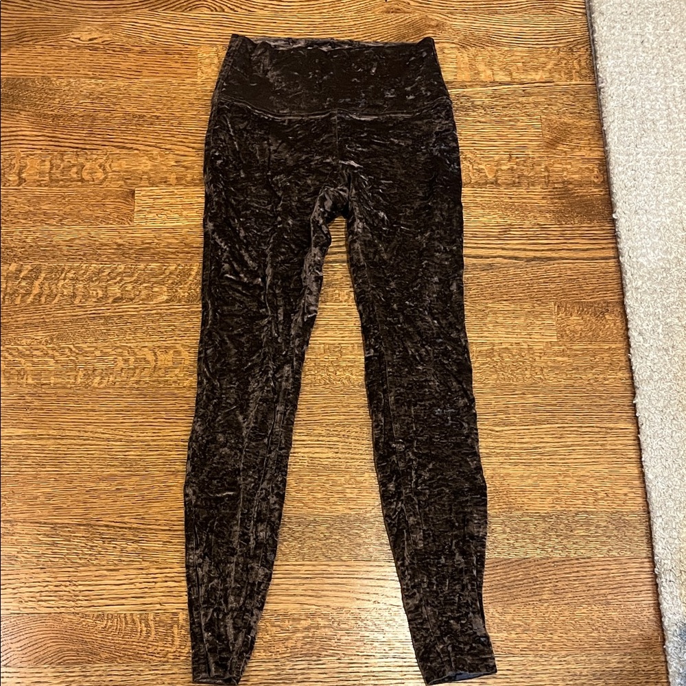 Lululemon Align Brown Velvet Leggings